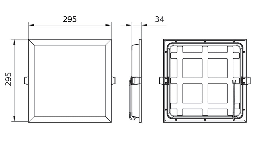 Projectline Panel 30x30cm 1200lm 4000K Natural White Light