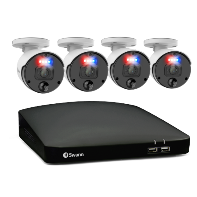 Swaan 8 Channel 4K Master Series NVR System - 4x 4K Ultra HD CCTV Cameras #