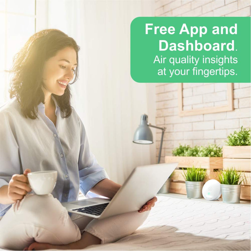 Airthings Wave Mini Indoor Air Quality Monitor