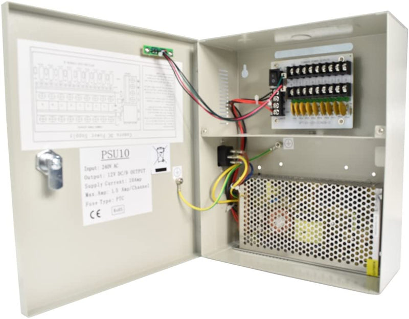 EAGLE 9-Port 10A 12V PSU Box - PSU10