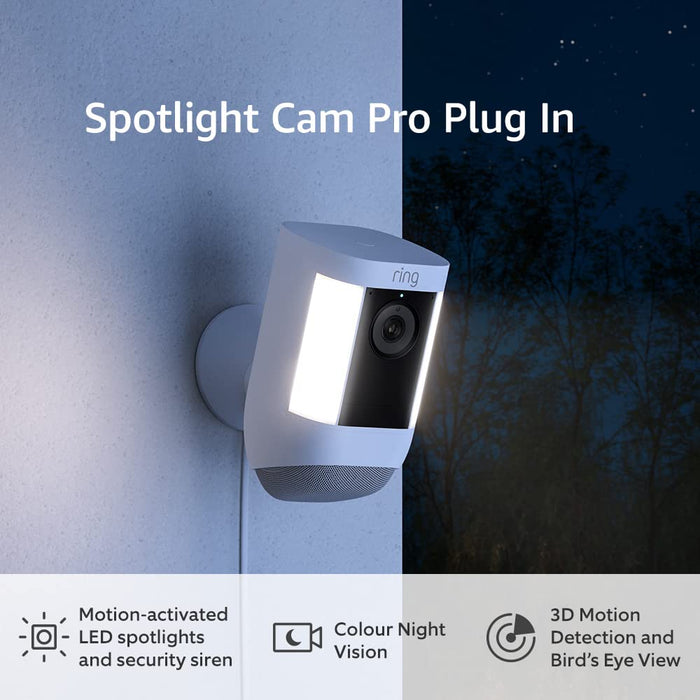 Ring Spotlight Cam Pro (3 Pin UK) Plug In White