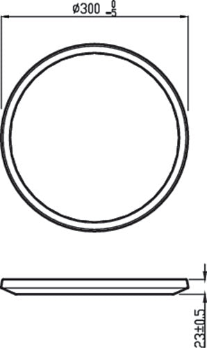 Philips SuperSlim CL550 18W 27K Ceiling Light