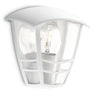 Philips Creek 1x60W 230V Outdoor Wall Lantern White