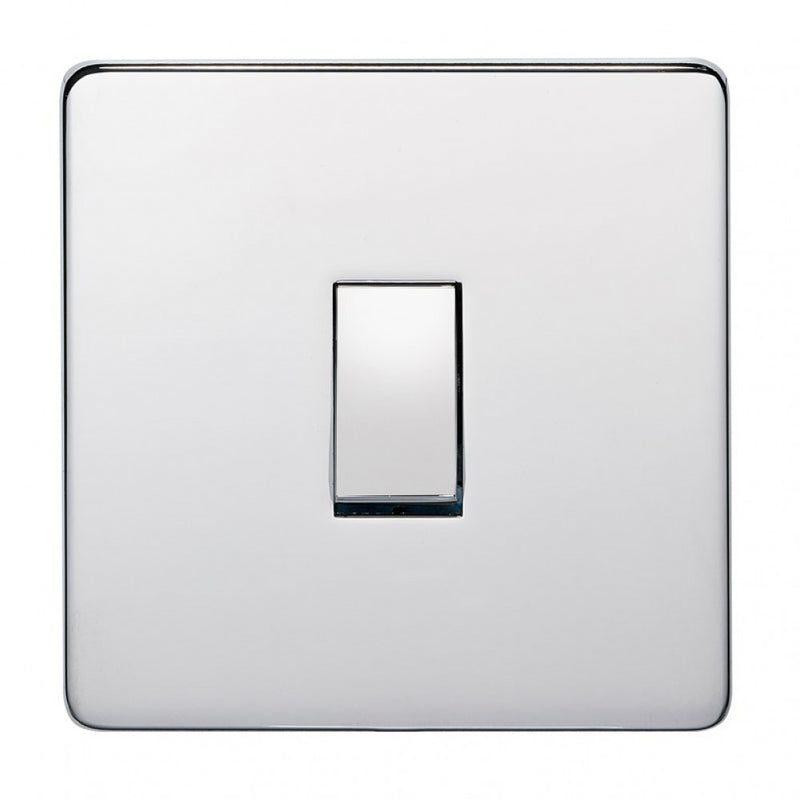 Crabtree Platinum 7011-HPC 1 Gang 20A Double Pole Switch Highly Polished Chrome