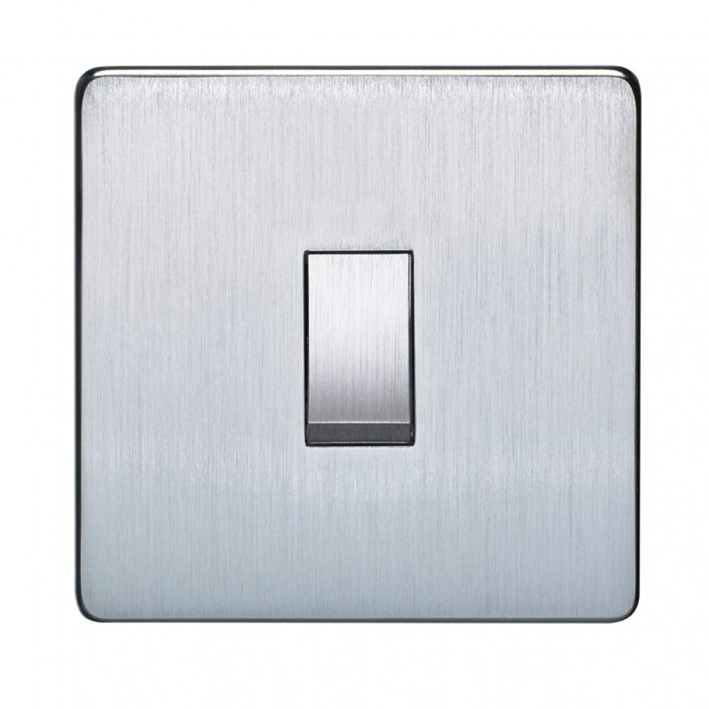 Crabtree Platinum 7011-SC 1 Gang 20A Double Pole Switch Satin Chrome