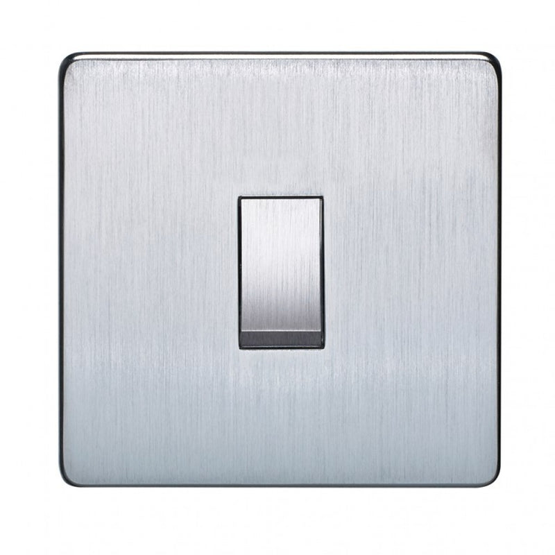 Crabtree Platinum 7011-SC 1 Gang 20A Double Pole Switch Satin Chrome