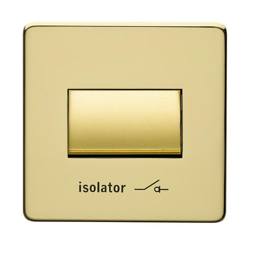 Crabtree Platinum 7017-PB Fan isolator Switch Brass - SND Electrical Ltd