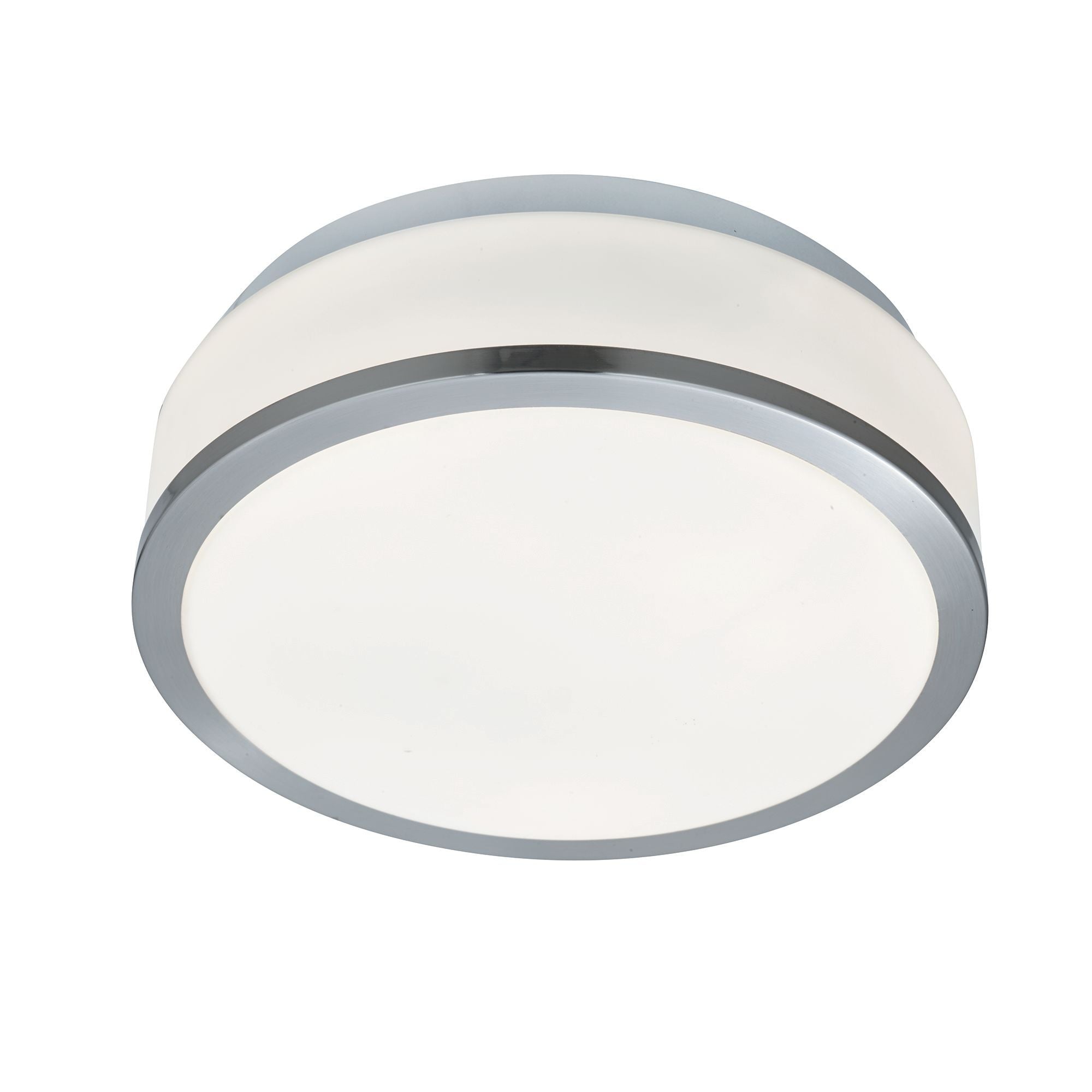 7039-23SS Discs Bathroom 2 Light Flush Ceiling Light Satin Silver