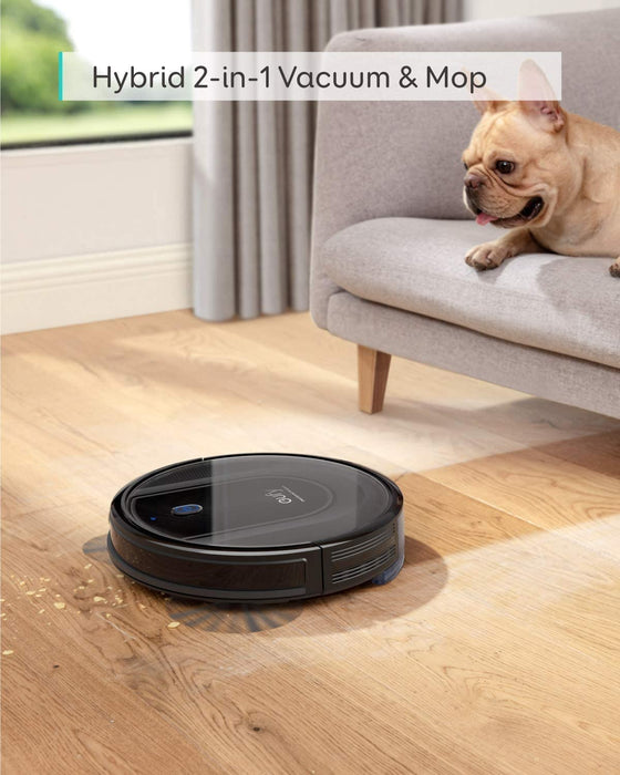 Eufy RoboVac G10 Hybrid Black Vacuum with Smart Navigation, Sweep & Mop Features