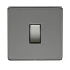 Crabtree Platinum 7170-BKN 1 Gang Switch Black Nickel