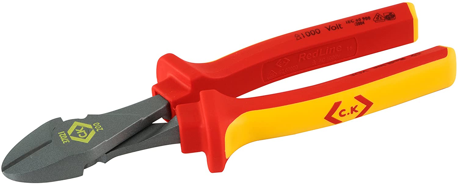CK Tools T37021 200mm VDE High Leverage Side Cutter