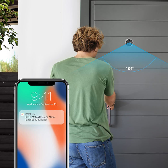 EZVIZ Smart Wi-Fi Peep Hole Video Doorbell with Monitor