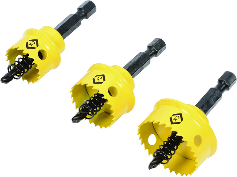CK Tools T3213A Sheet Steel Holesaw Set (3Pcs)