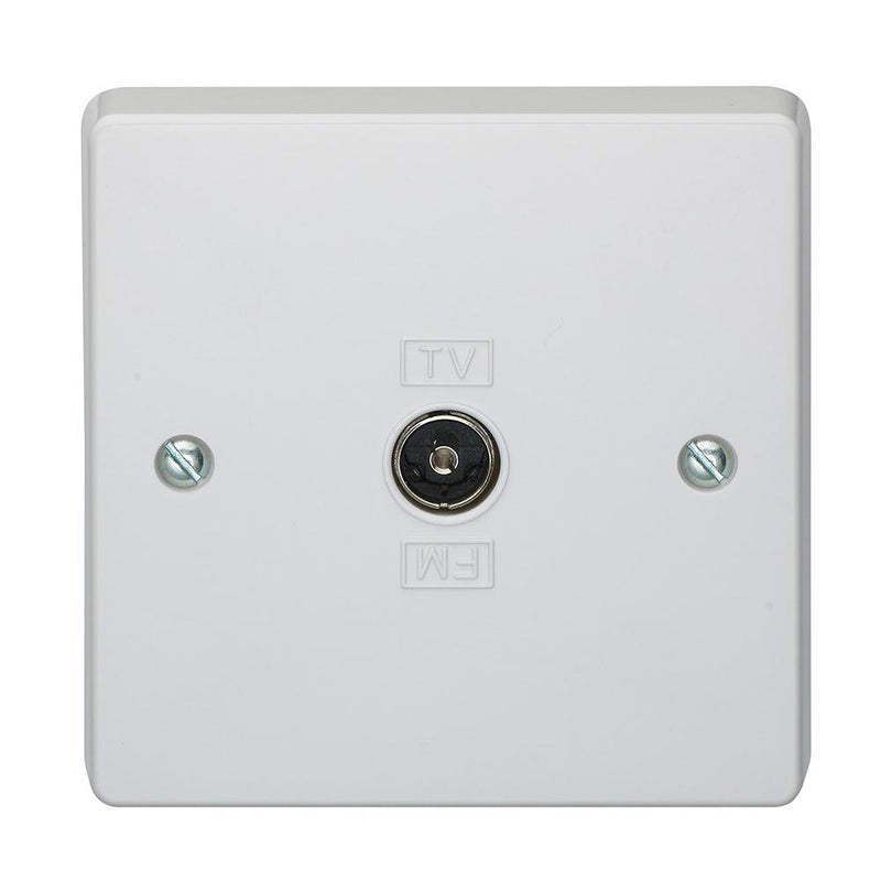Crabtree Capital 7267 1 Gang Co-Axial Socket Isolated - SND Electrical Ltd