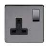 Crabtree Platinum 7314-BKN 1 Gang Socket Black Nickel