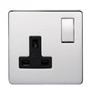 Crabtree Platinum 7314-HPC 1 Gang Socket Highly Polished Chrome