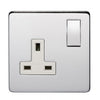 Crabtree Platinum 7314-HPC 1 Gang Socket Highly Polished Chrome