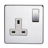 Crabtree Platinum 7314-SC 1 Gang Socket Satin Chrome