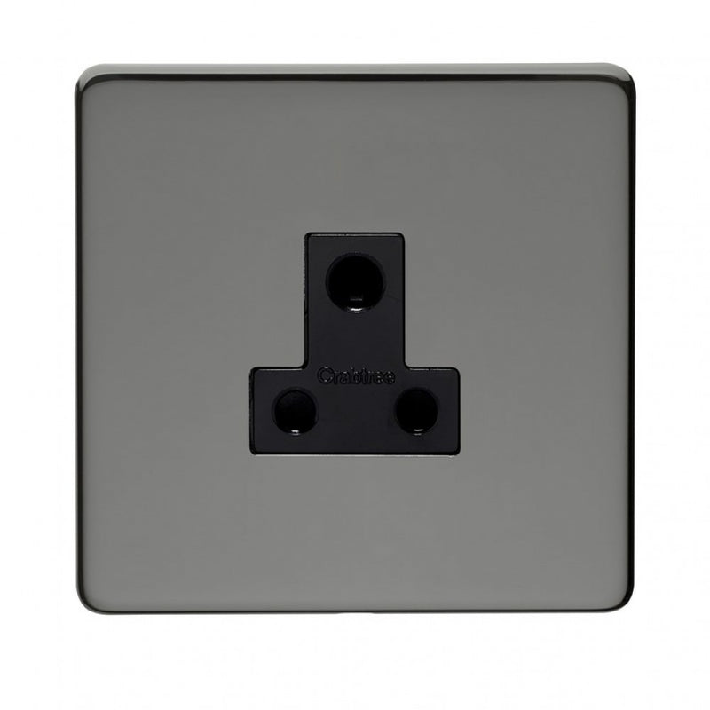 Crabtree Platinum 7340-BKN 5A Socket Black Nickel