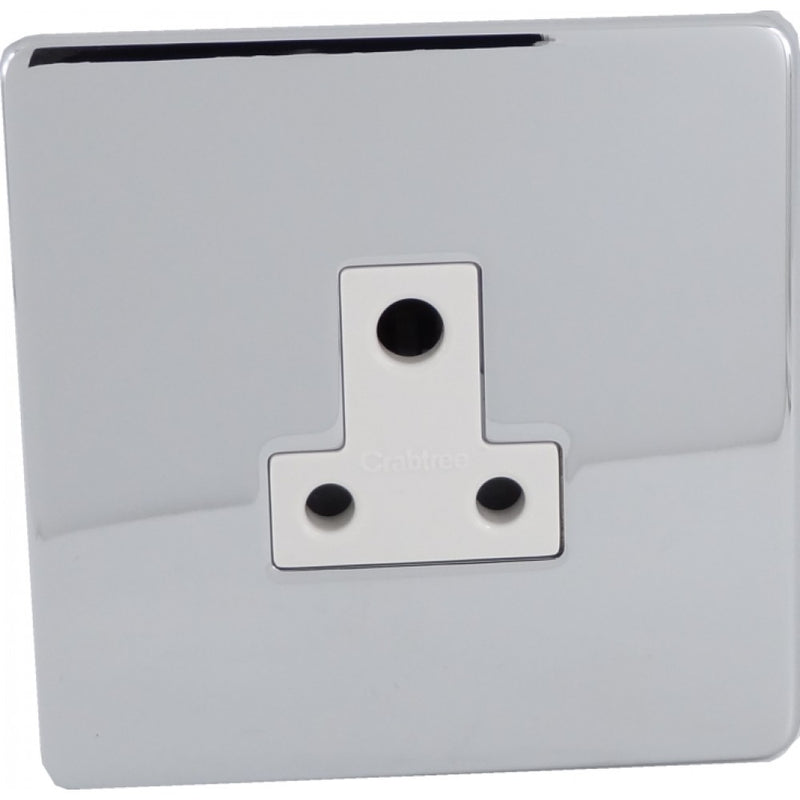 Crabtree Platinum 7340-HPC 5A Socket Highly Polished Chrome