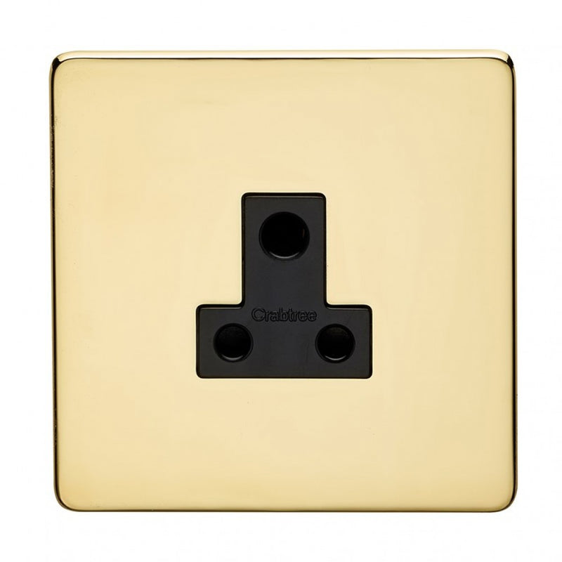 Crabtree Platinum 7340-PB 5A Socket Brass