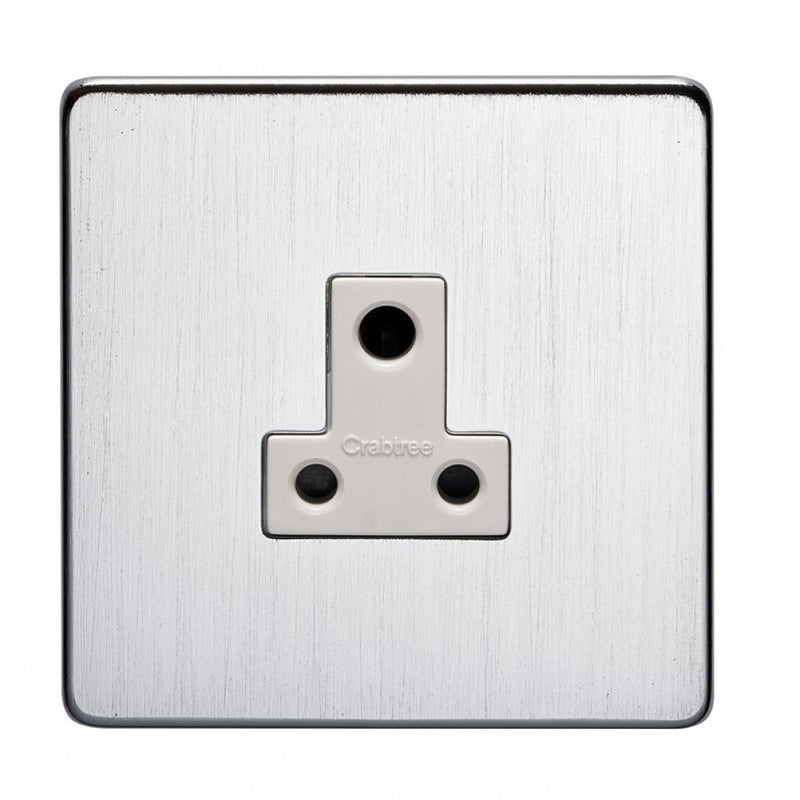 Crabtree Platinum 7340-SC 5A Socket Satin Chrome