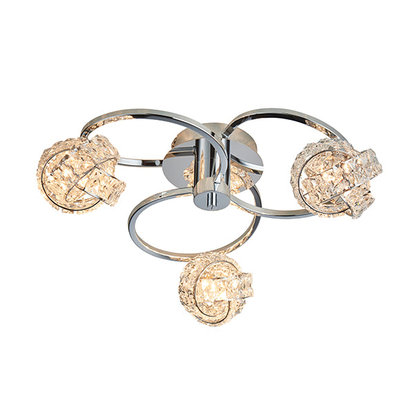 76285 Talia 3 Light Semi Flush Light