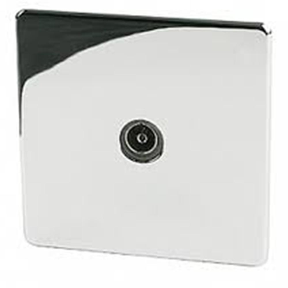 Crabtree Platinum 7765-SC Tv Socket Satin Chrome