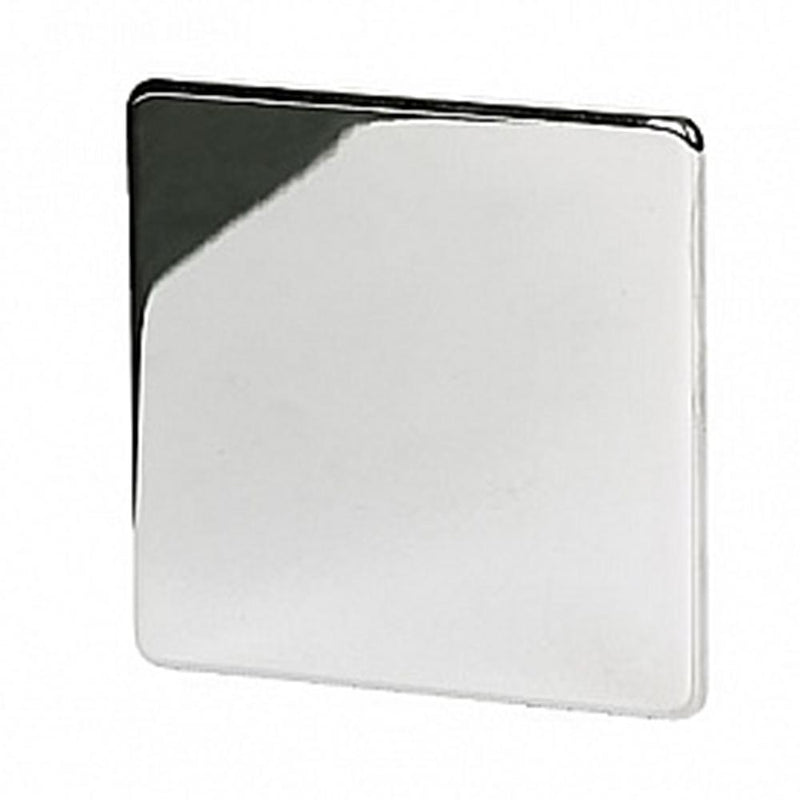 Crabtree Platinum 7775-HPC 1 Gang Blank Plate Crabtree Platinum Highly Polished Chrome - SND Electrical Ltd