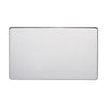 Crabtree Platinum 7777-HPC 2 Gang Blank Plate Highly Polished Chrome