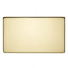 Crabtree Platinum 7777-PB 2 Gang Blank Plate Brass