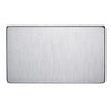 Crabtree Platinum 7777-SC 2 Gang Blank Plate Satin Chrome