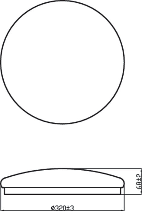 Philips Moire CL200 Comfortable LED 17W 2700K Ceiling Light White