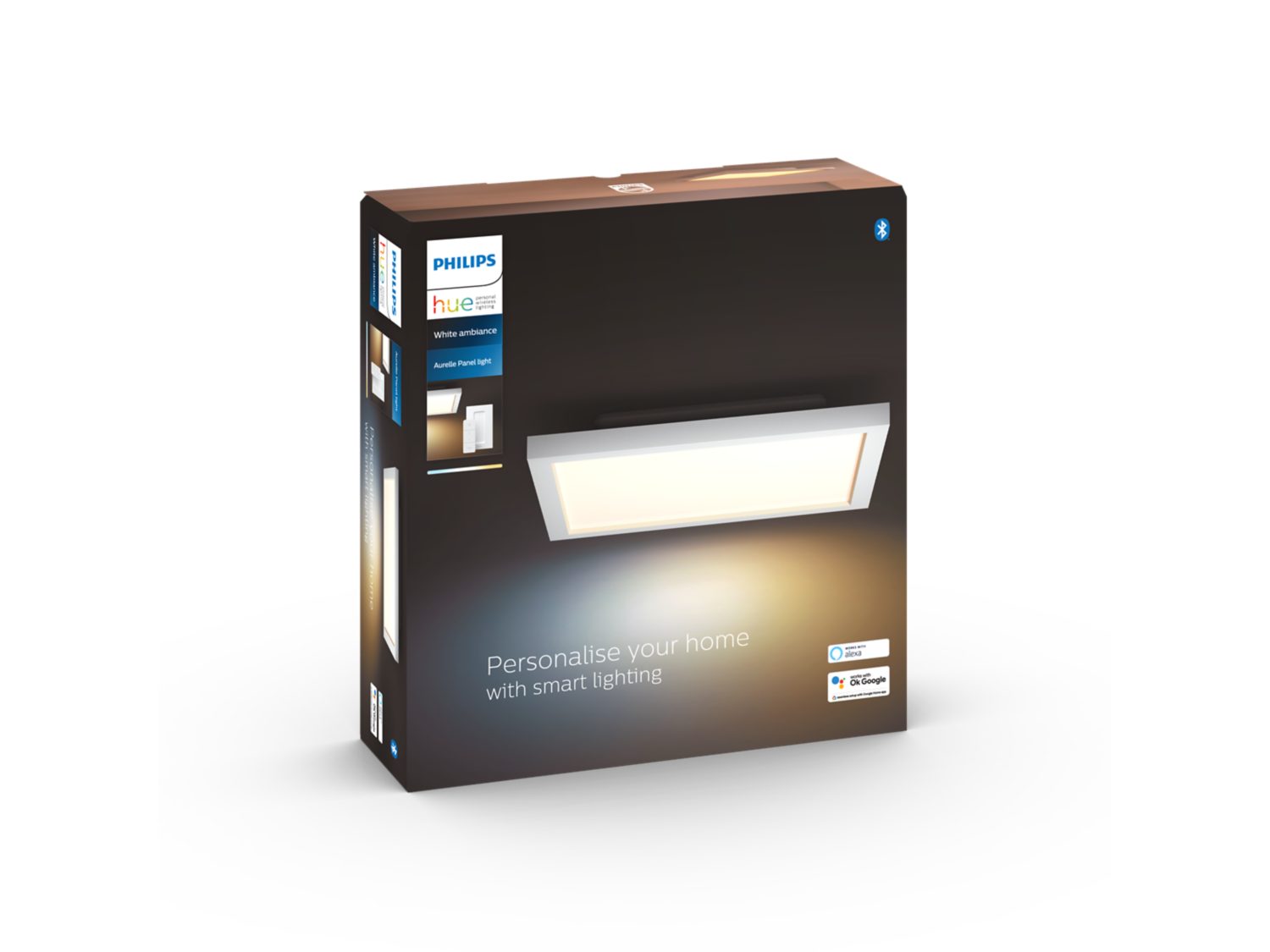 Philips Aurelle Hue Panel 19W Square Ceiling Light - White