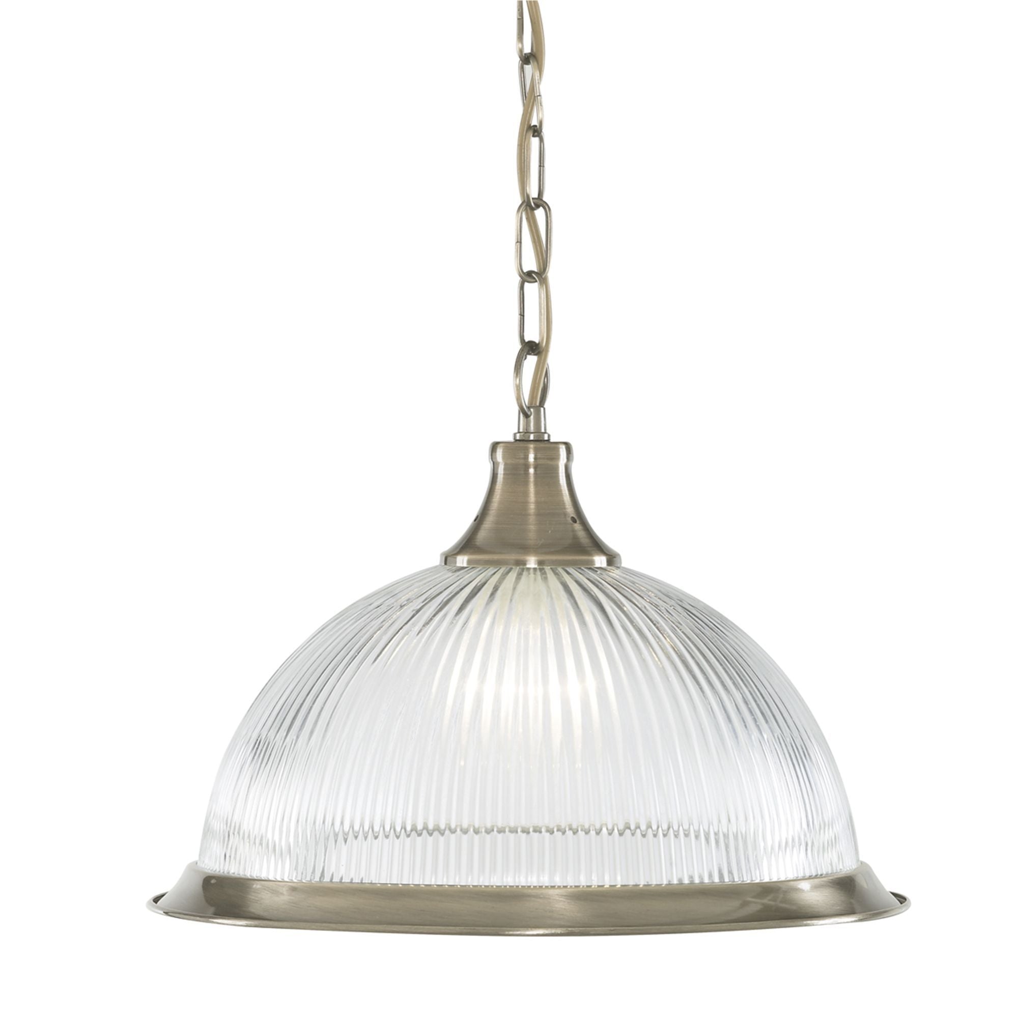 9369 American Diner Antique Brass Single Pendant