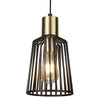 9412BK Cage Single Pendant Black