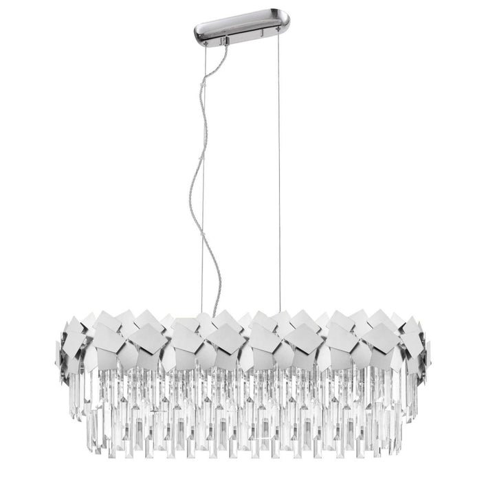 HCLBO609291FC Crystal Large Suspended Light - Chrome