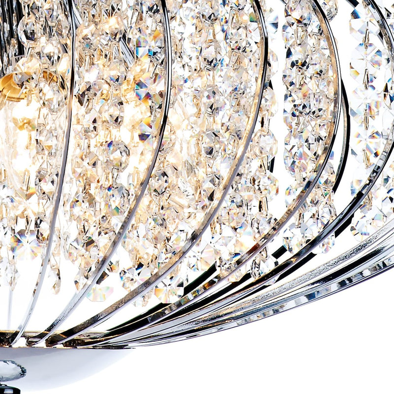 ADR0550 5 Light Suspended Light Polished Chrome