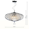 ADR0550 5 Light Suspended Light Polished Chrome