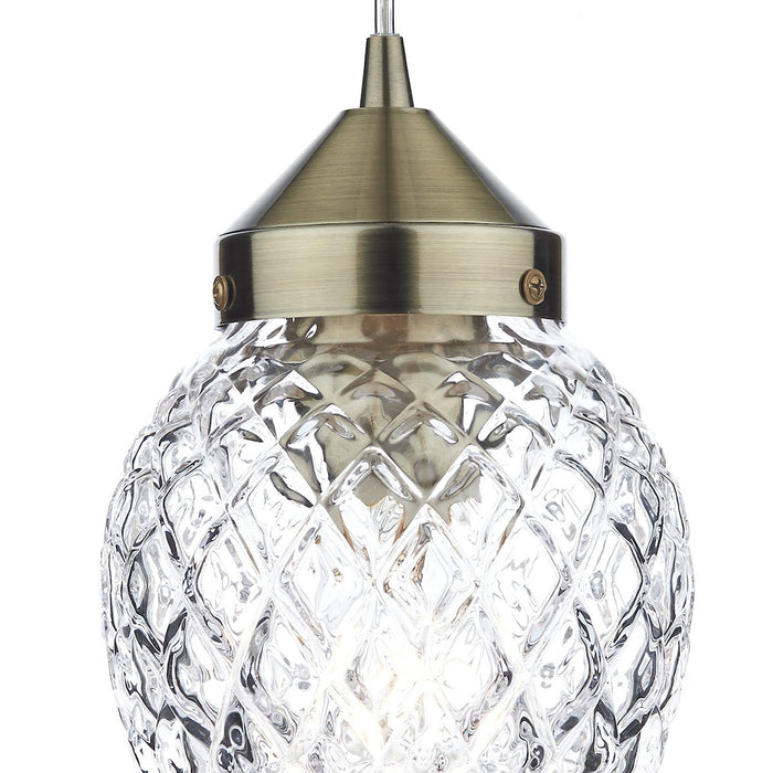 AGA0175 Single Pendant Antique Brass