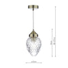 AGA0175 Single Pendant Antique Brass