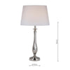 AIT4238 Table Lamp Base Only Polished Nickel