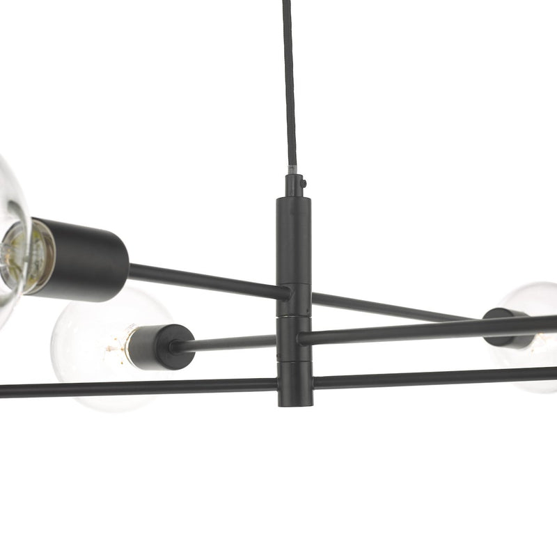 ALA0622 6 Light Suspended Light Black