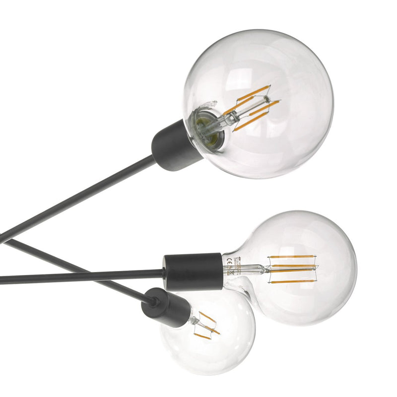 ALA0622 6 Light Suspended Light Black