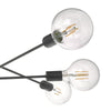 ALA0622 6 Light Suspended Light Black