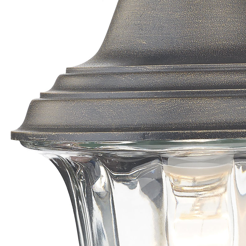 ALD1635 Outdoor Wall Light Black Gold