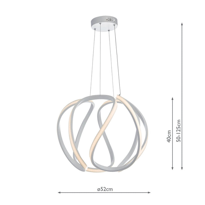 ALO862 Large Suspended Light White LED
