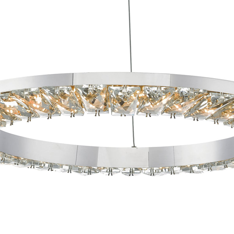 ALT0150 LED Crystal Suspended Light Polished Chrome