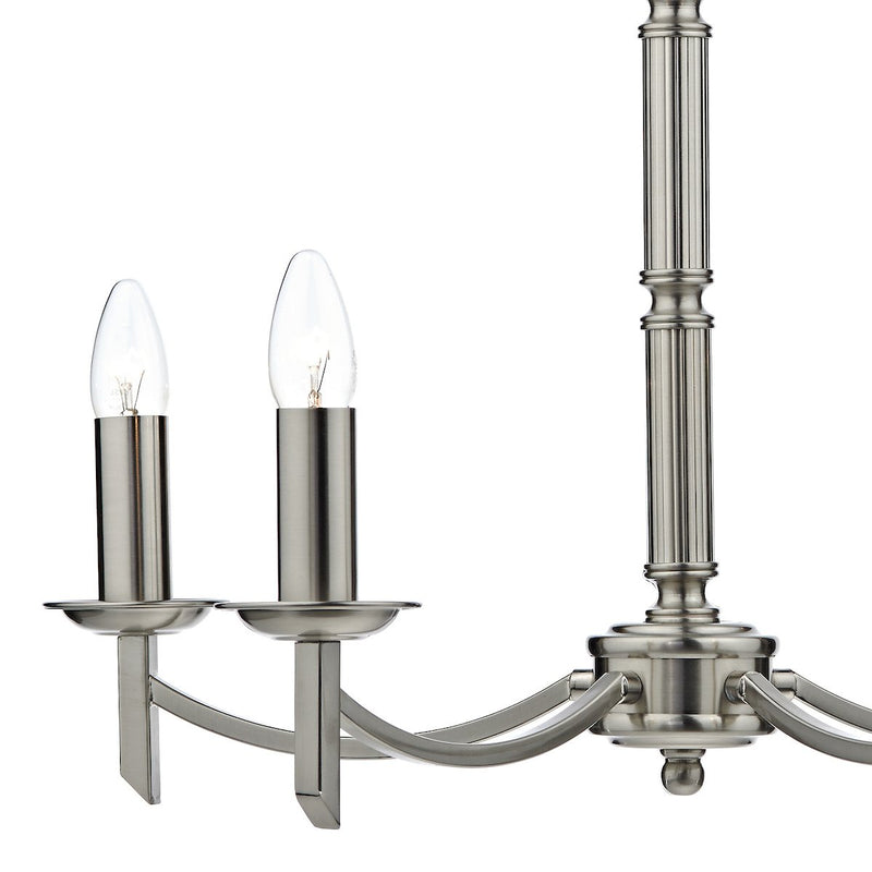 AMB0546 5 Light Multi Arm Light Satin Chrome