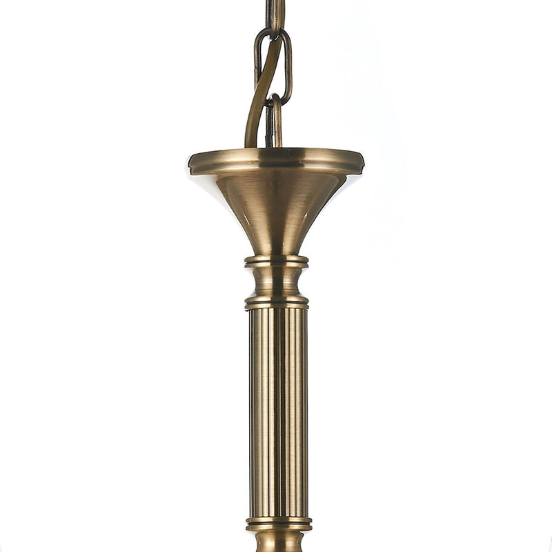 AMB0575 5 Light Multi Arm Light Antique Brass